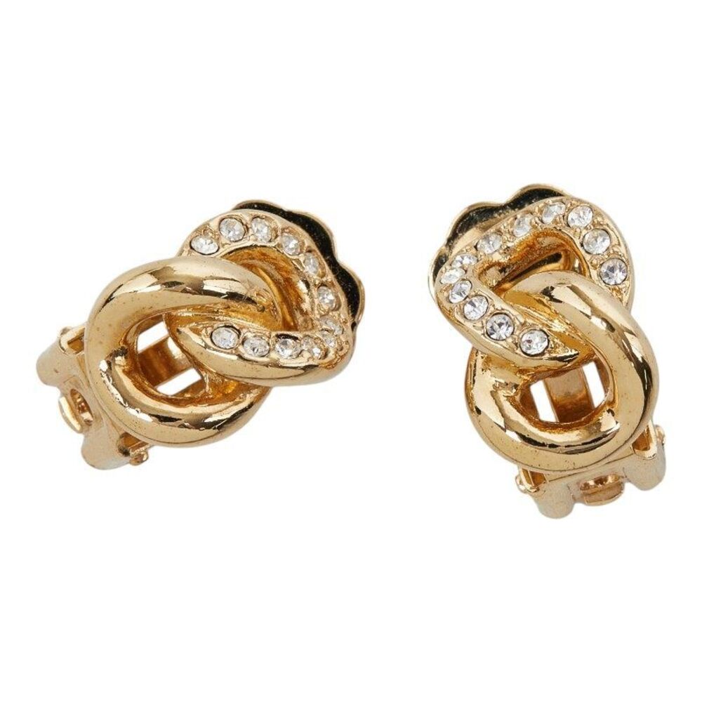 Dior Rhinestone Earrings - Picture 3 of 6